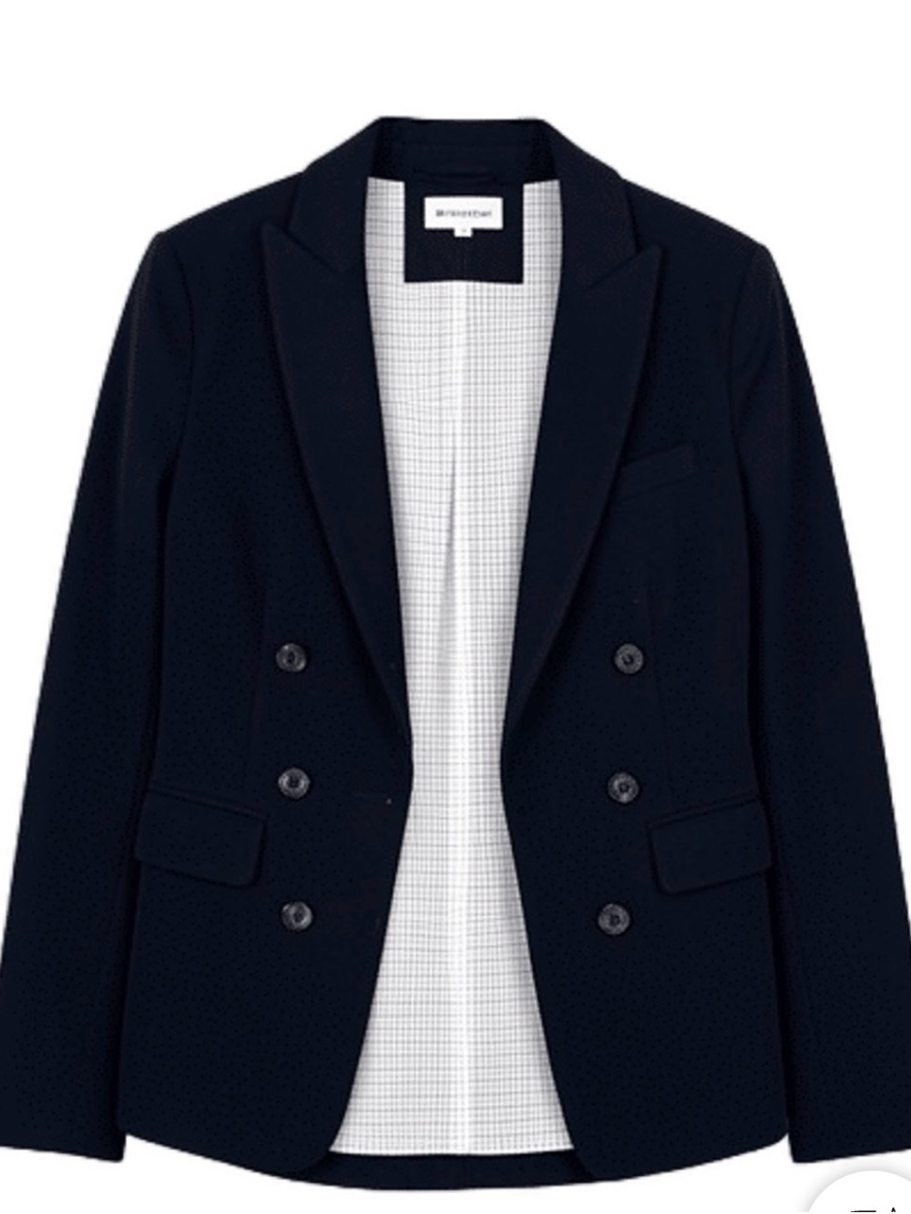 Veronica Beard Double-Breasted Dark Navy Blazer